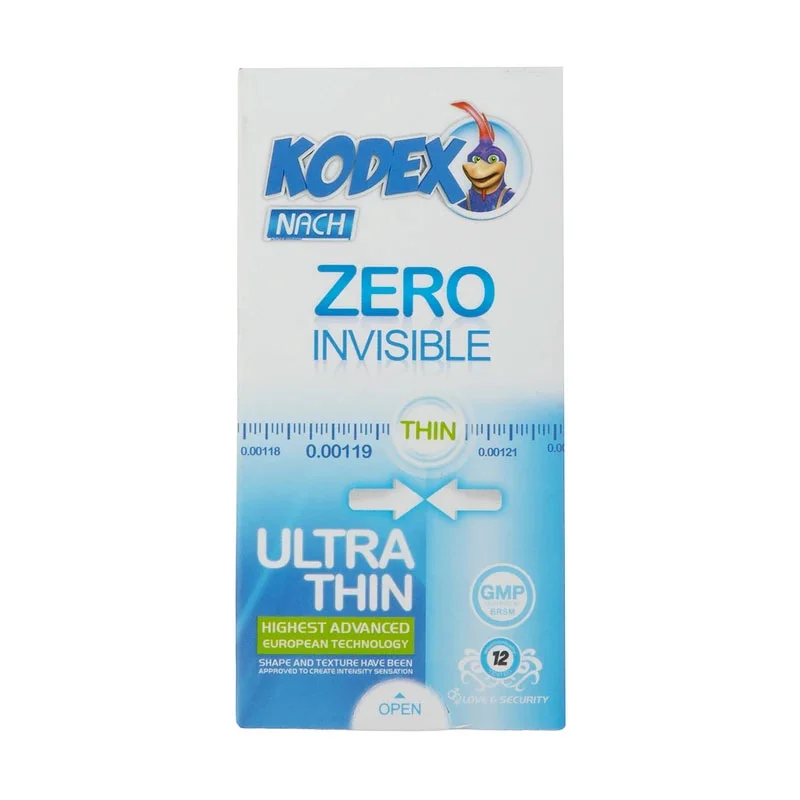 کاندوم بسیار نازک کدکس مدل Zero Invisible 1 کاندوم بسیار نازک کدکس مدل Zero Invisible