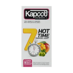 کاندوم تاخیری حاوی عصاره جینسینگ کاپوت مدل 7 کاره کاپوت Hot TIME